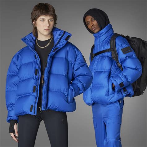 puffer jacke herren adidas|Adidas blue puffer jacket.